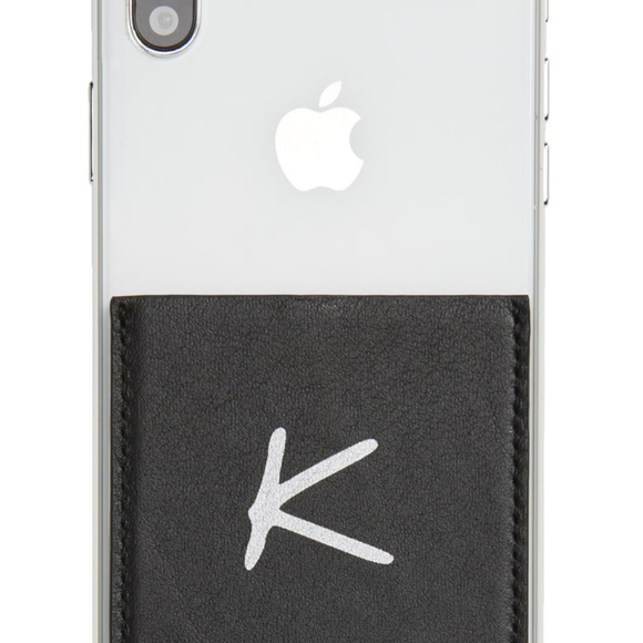 REBECCA MINKOFF SMARTPHONE STICKER POCKET BLACK NWT